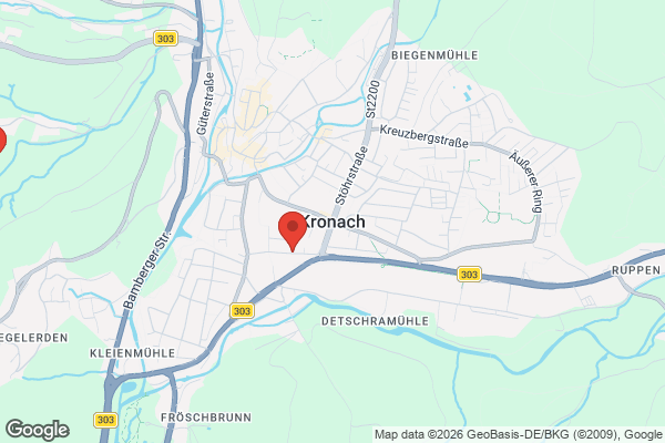 Karte mit Entrümpelungsaufträgen in Kronach