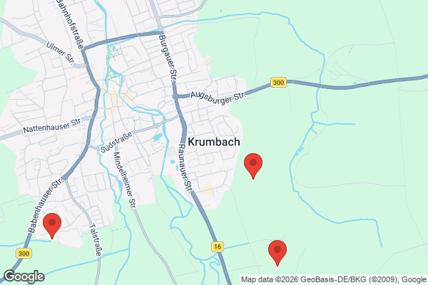 Karte mit Entrümpelungsaufträgen in Krumbach
