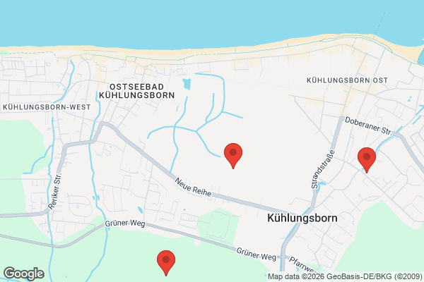 Karte mit Entrümpelungsaufträgen in Kühlungsborn