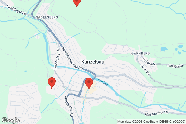 Karte mit Entrümpelungsaufträgen in Künzelsau