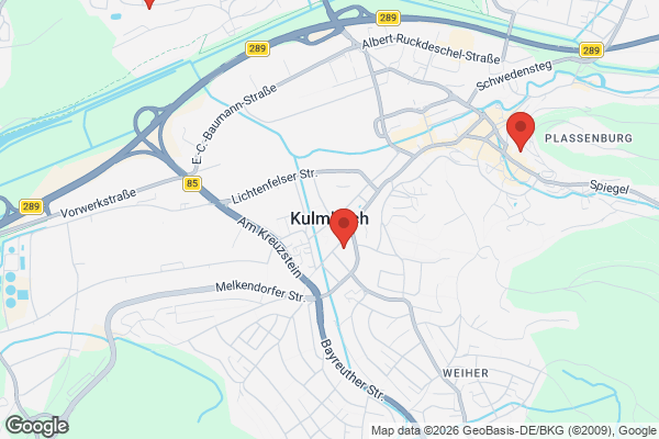 Karte mit Entrümpelungsaufträgen in Kulmbach
