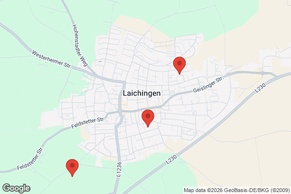 Karte mit Entrümpelungsaufträgen in Laichingen