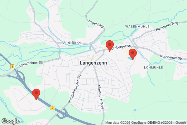 Karte mit Entrümpelungsaufträgen in Langenzenn