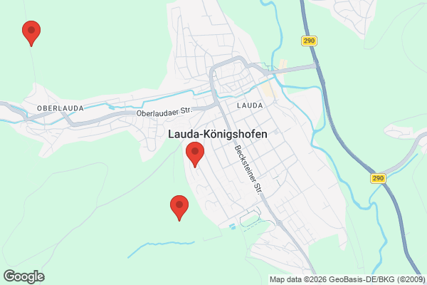 Karte mit Entrümpelungsaufträgen in Lauda-Königshofen