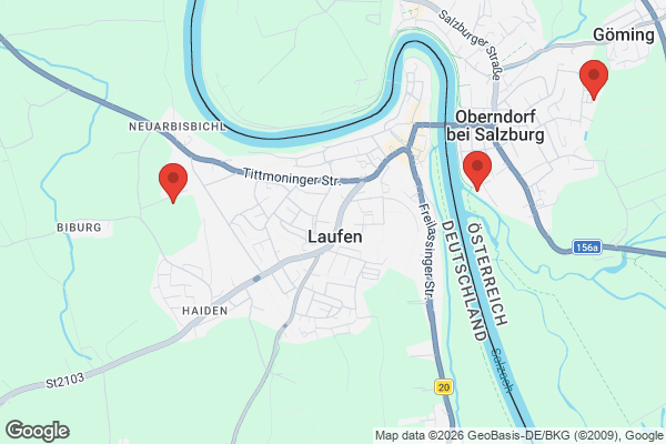 Karte mit Entrümpelungsaufträgen in Laufen