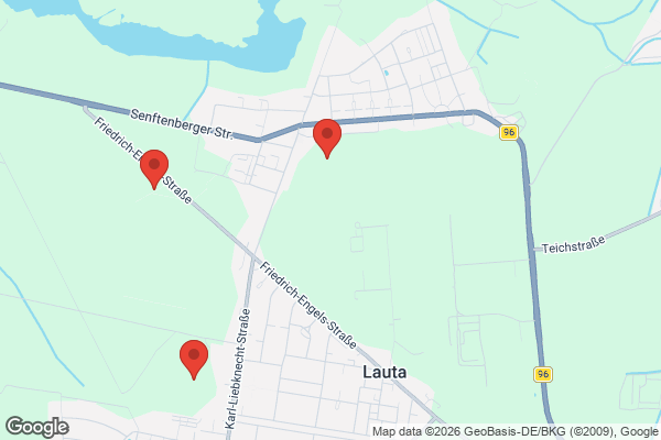 Karte mit Entrümpelungsaufträgen in Lauta