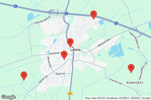Karte mit Entrümpelungsaufträgen in Lehrte