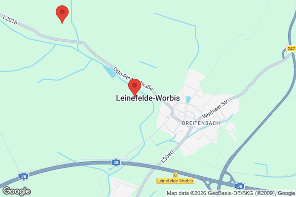 Karte mit Entrümpelungsaufträgen in Leinefelde-Worbis