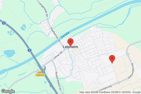 Karte mit Entrümpelungsaufträgen in Leipheim
