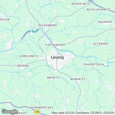 Karte von Leisnig und Umgebung