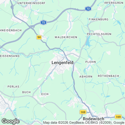 Karte von Lengenfeld und Umgebung