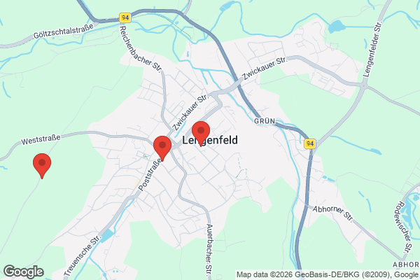 Karte mit Entrümpelungsaufträgen in Lengenfeld