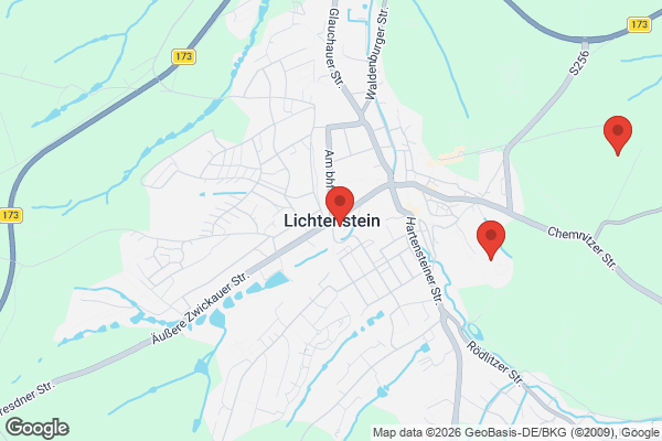 Karte mit Entrümpelungsaufträgen in Lichtenstein