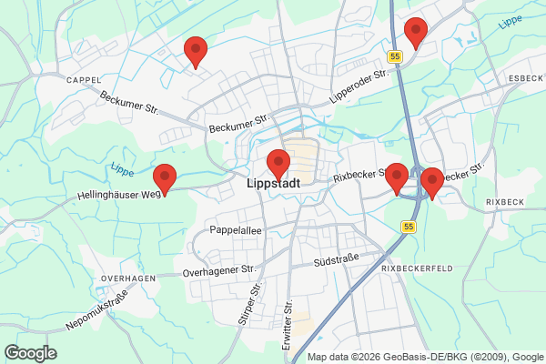 Karte mit Entrümpelungsaufträgen in Lippstadt
