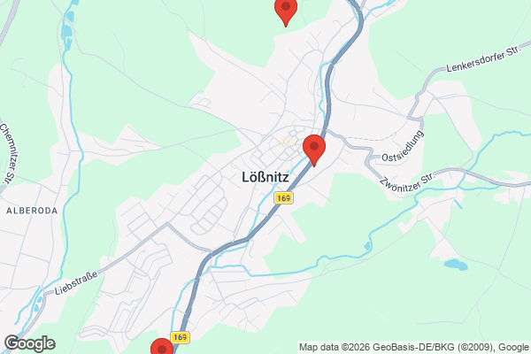 Karte mit Entrümpelungsaufträgen in Lößnitz