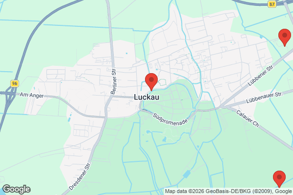Karte mit Entrümpelungsaufträgen in Luckau
