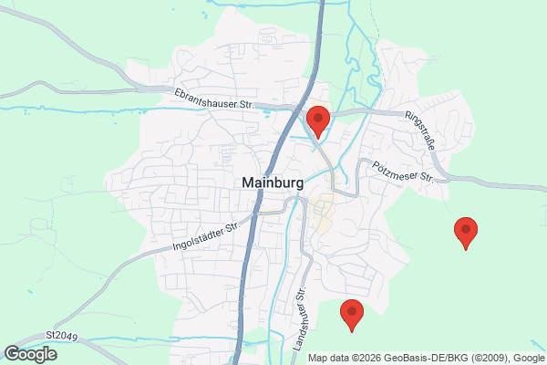 Karte mit Entrümpelungsaufträgen in Mainburg
