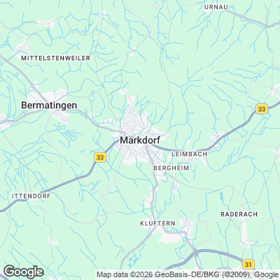 Karte von Markdorf und Umgebung