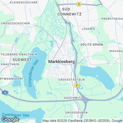 Karte von Markkleeberg und Umgebung