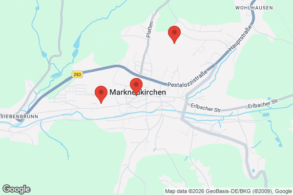 Karte mit Entrümpelungsaufträgen in Markneukirchen