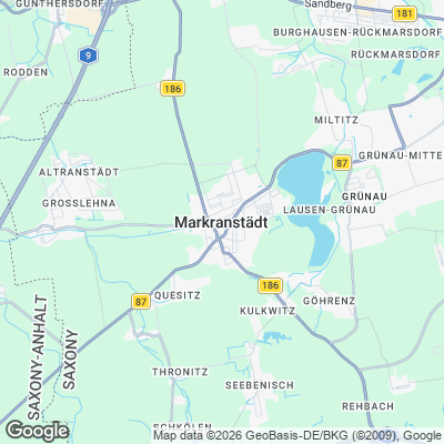 Karte von Markranstädt und Umgebung