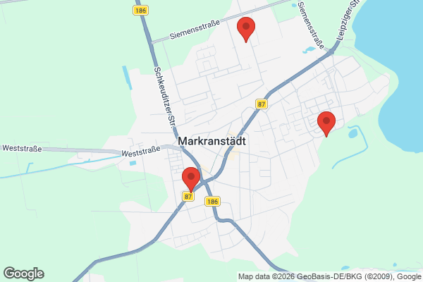 Karte mit Entrümpelungsaufträgen in Markranstädt