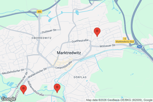 Karte mit Entrümpelungsaufträgen in Marktredwitz
