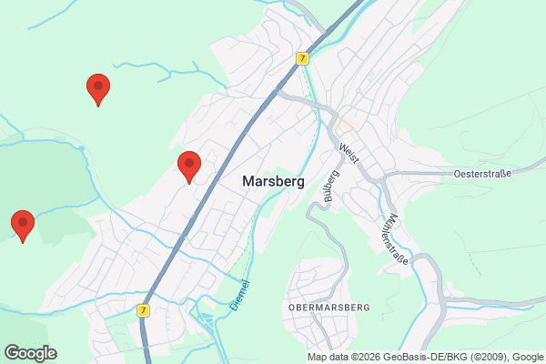 Karte mit Entrümpelungsaufträgen in Marsberg
