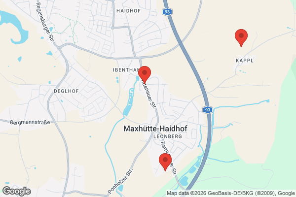 Karte mit Entrümpelungsaufträgen in Maxhütte-Haidhof