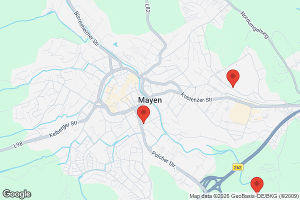 Karte mit Entrümpelungsaufträgen in Mayen