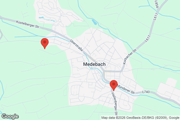 Karte mit Entrümpelungsaufträgen in Medebach