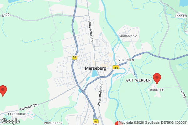 Karte mit Entrümpelungsaufträgen in Merseburg