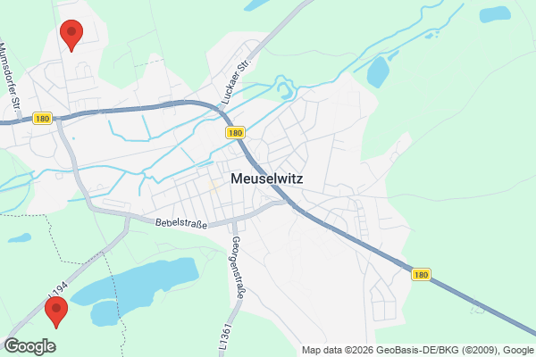 Karte mit Entrümpelungsaufträgen in Meuselwitz