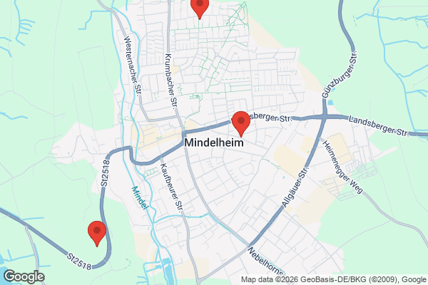 Karte mit Entrümpelungsaufträgen in Mindelheim