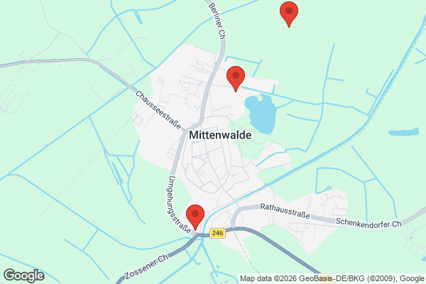 Karte mit Entrümpelungsaufträgen in Mittenwalde
