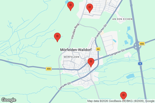 Karte mit Entrümpelungsaufträgen in Mörfelden-Walldorf