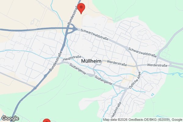 Karte mit Entrümpelungsaufträgen in Müllheim