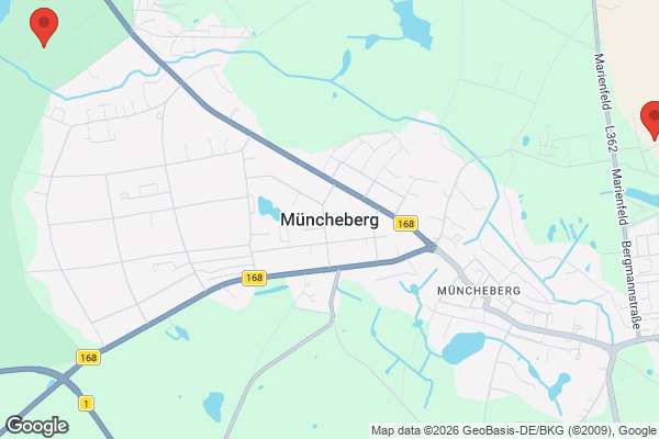 Karte mit Entrümpelungsaufträgen in Müncheberg