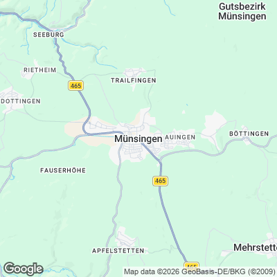 Karte von Münsingen und Umgebung