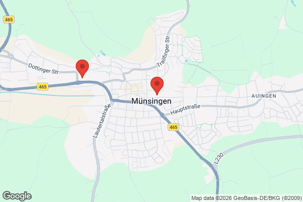 Karte mit Entrümpelungsaufträgen in Münsingen