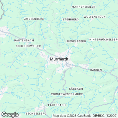 Karte von Murrhardt und Umgebung