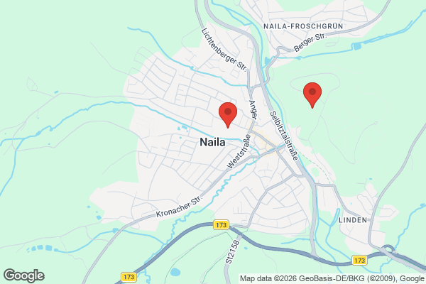 Karte mit Entrümpelungsaufträgen in Naila