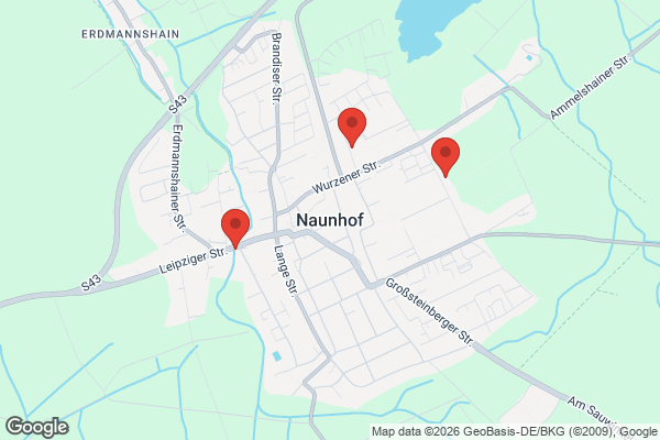 Karte mit Entrümpelungsaufträgen in Naunhof