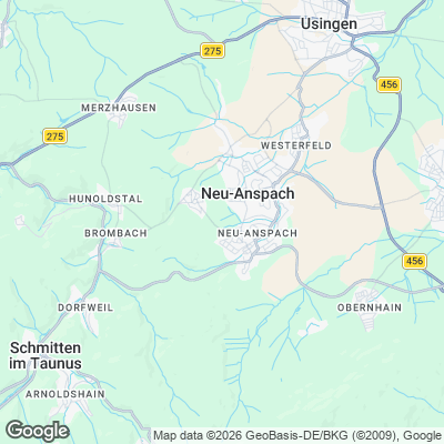 Karte von Neu-Anspach und Umgebung