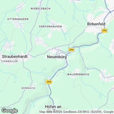 Karte von Neuenbürg und Umgebung