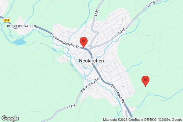Karte mit Entrümpelungsaufträgen in Neukirchen