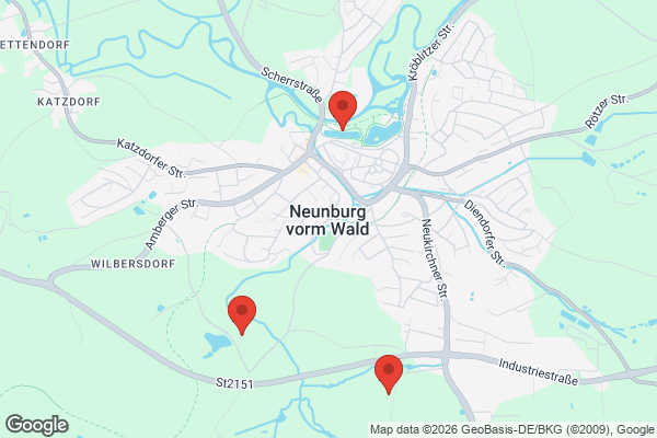Karte mit Entrümpelungsaufträgen in Neunburg vorm Wald