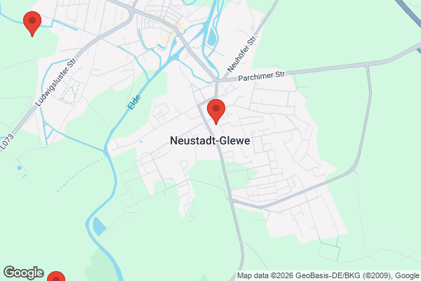 Karte mit Entrümpelungsaufträgen in Neustadt-Glewe