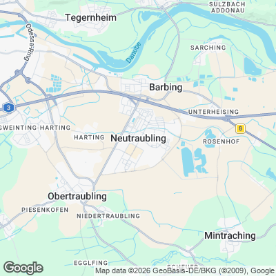 Karte von Neutraubling und Umgebung