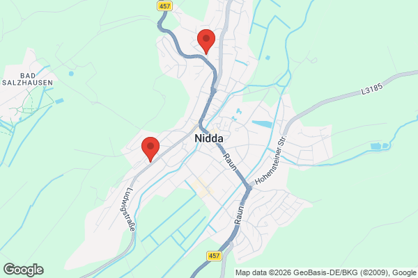 Karte mit Entrümpelungsaufträgen in Nidda
